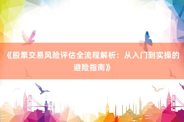 《股票交易风险评估全流程解析：从入门到实操的避险指南》
