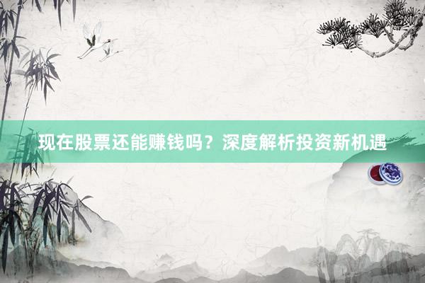 现在股票还能赚钱吗？深度解析投资新机遇